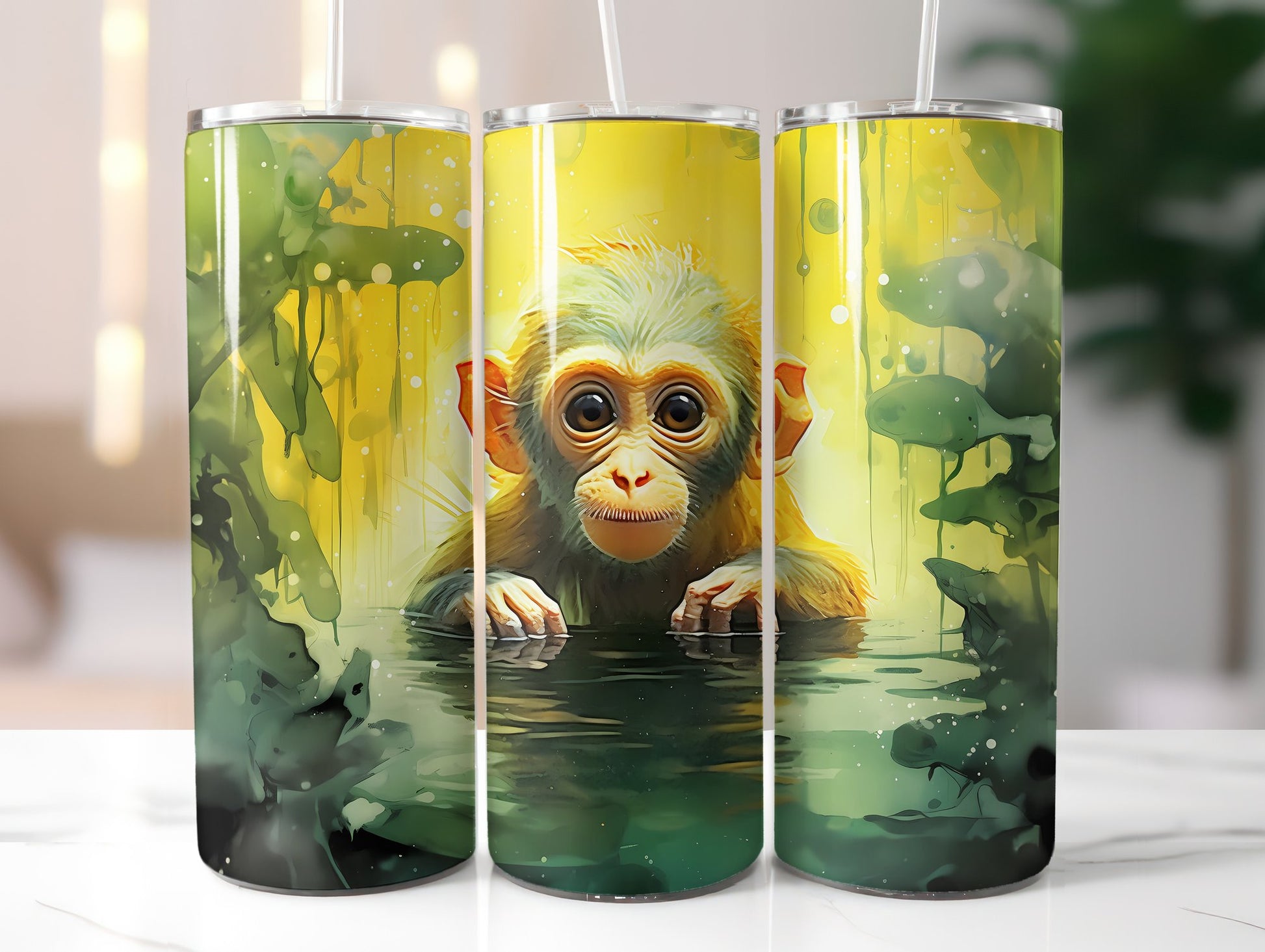 Baby Monkey Tumbler Wrap - CraftNest