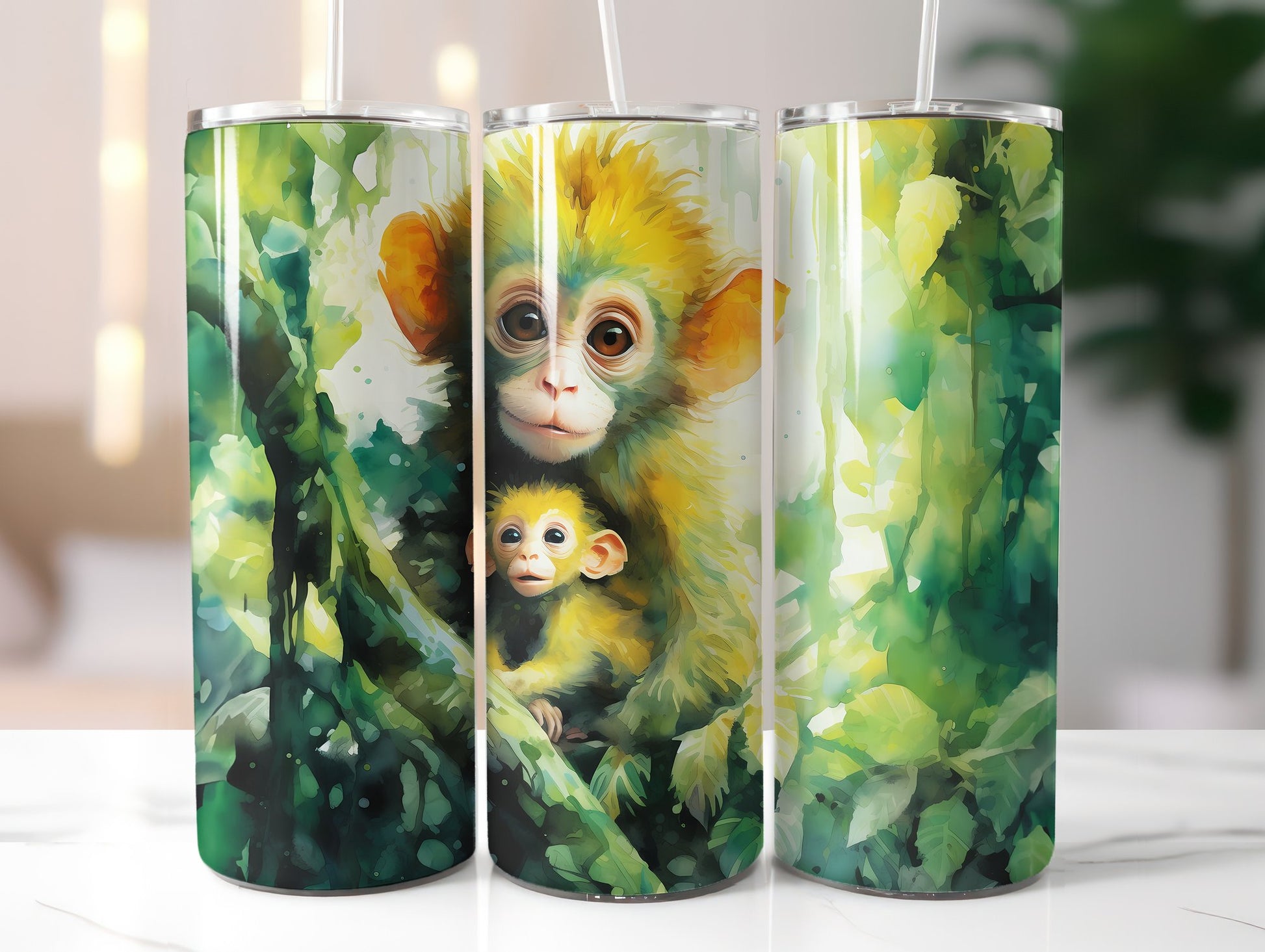 Baby Monkey Tumbler Wrap - CraftNest