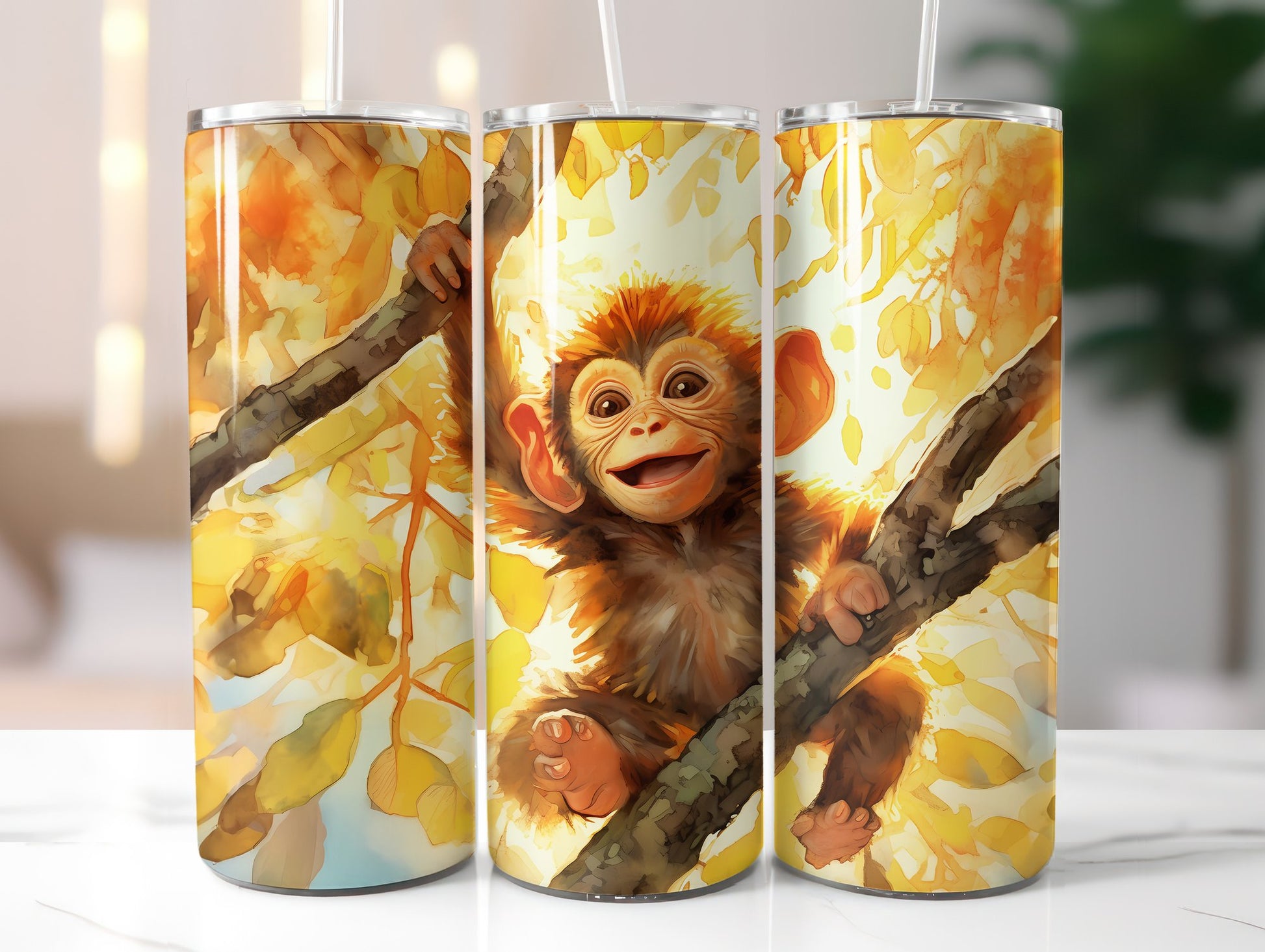 Baby Monkey Tumbler Wrap - CraftNest