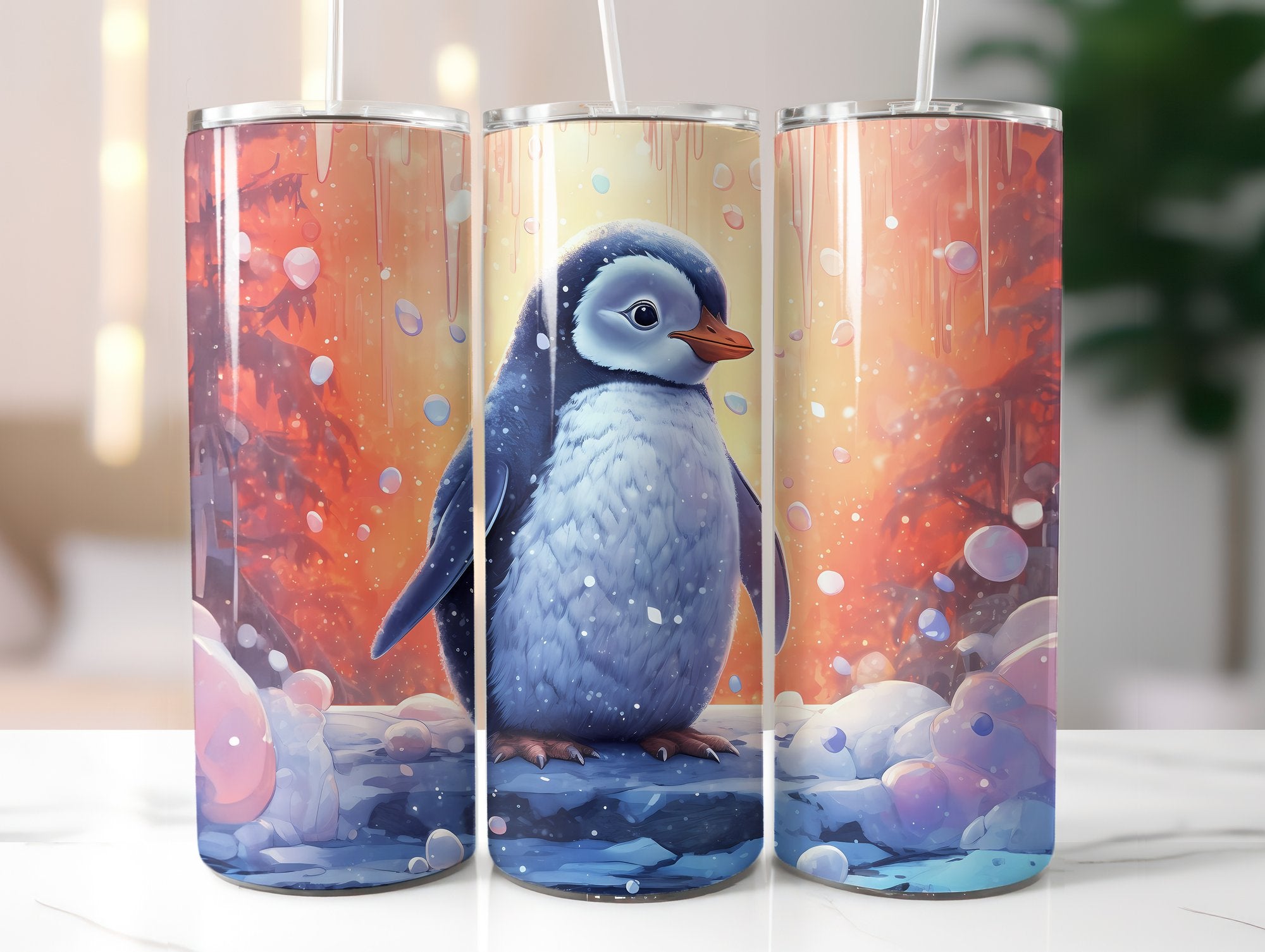 Baby Pinguins Tumbler Wrap - CraftNest