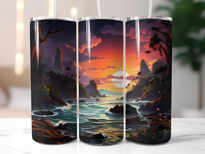 Beach Vacation 1 Tumbler Wrap - CraftNest