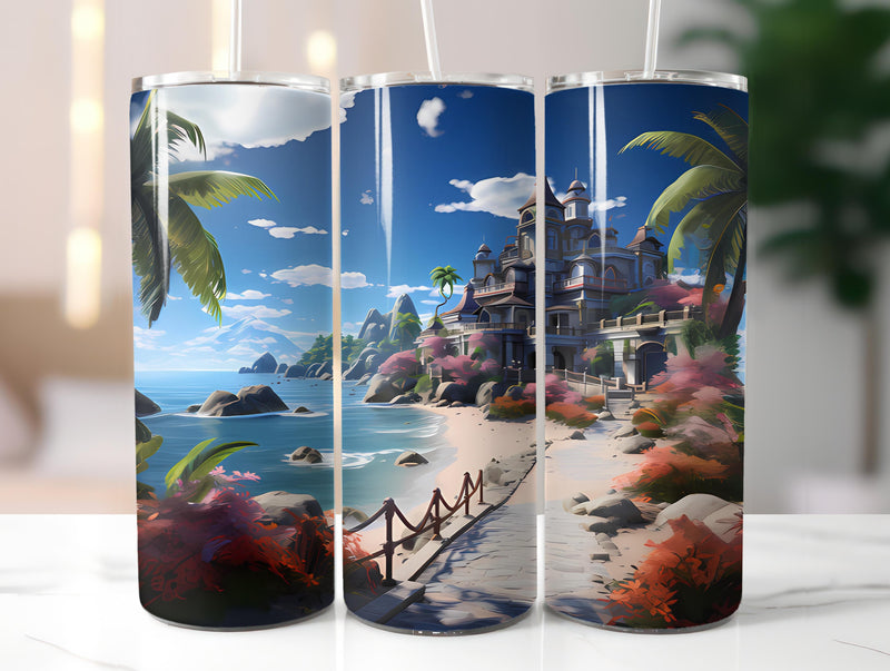 Beach Vacation 1 Tumbler Wrap - CraftNest