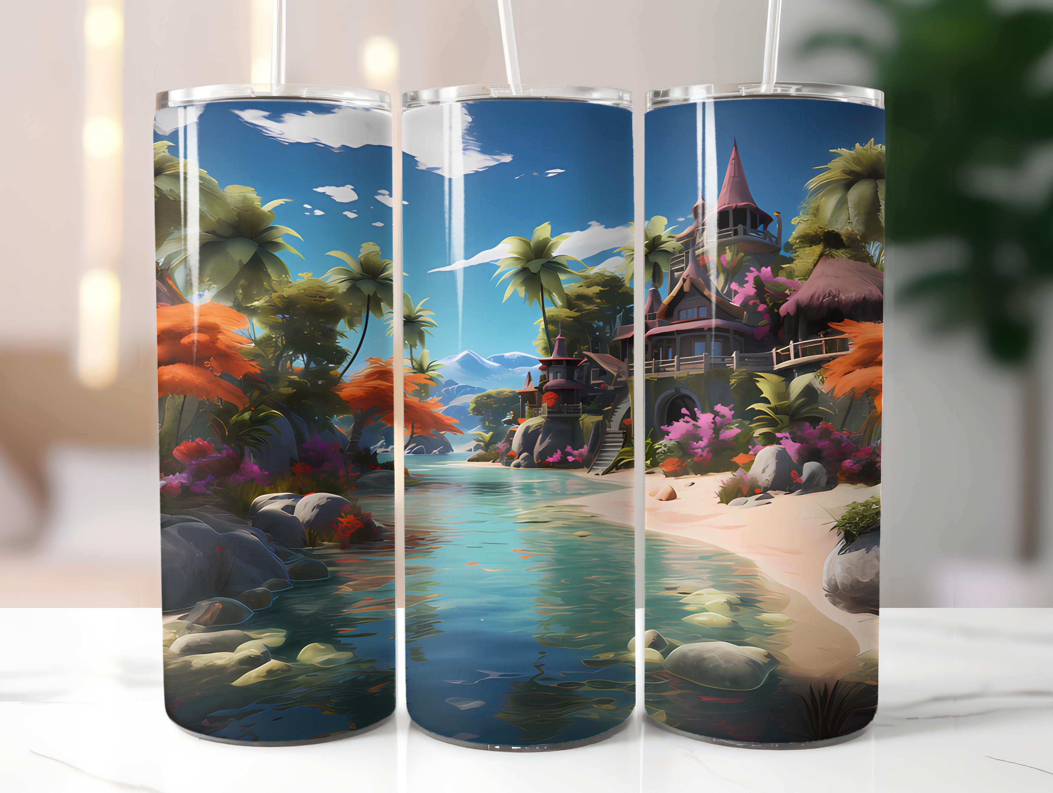 Beach Vacation 1 Tumbler Wrap - CraftNest