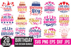 Birthday SVG Bundle 1 - CraftNest - Digital Crafting and Art