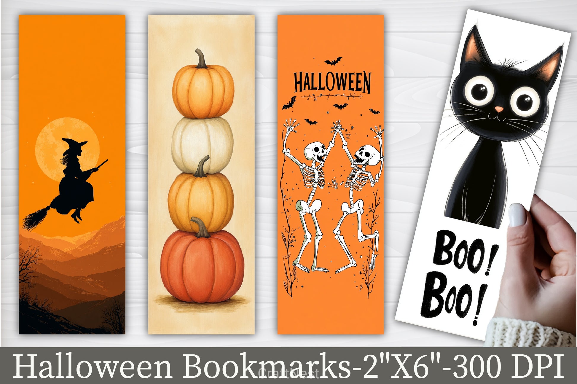Halloween Bookmark Junk Journal 2 - CraftNest - Digital Crafting and Art