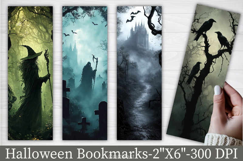 Gothic Witch Bookmarks Journal - CraftNest - Digital Crafting and Art