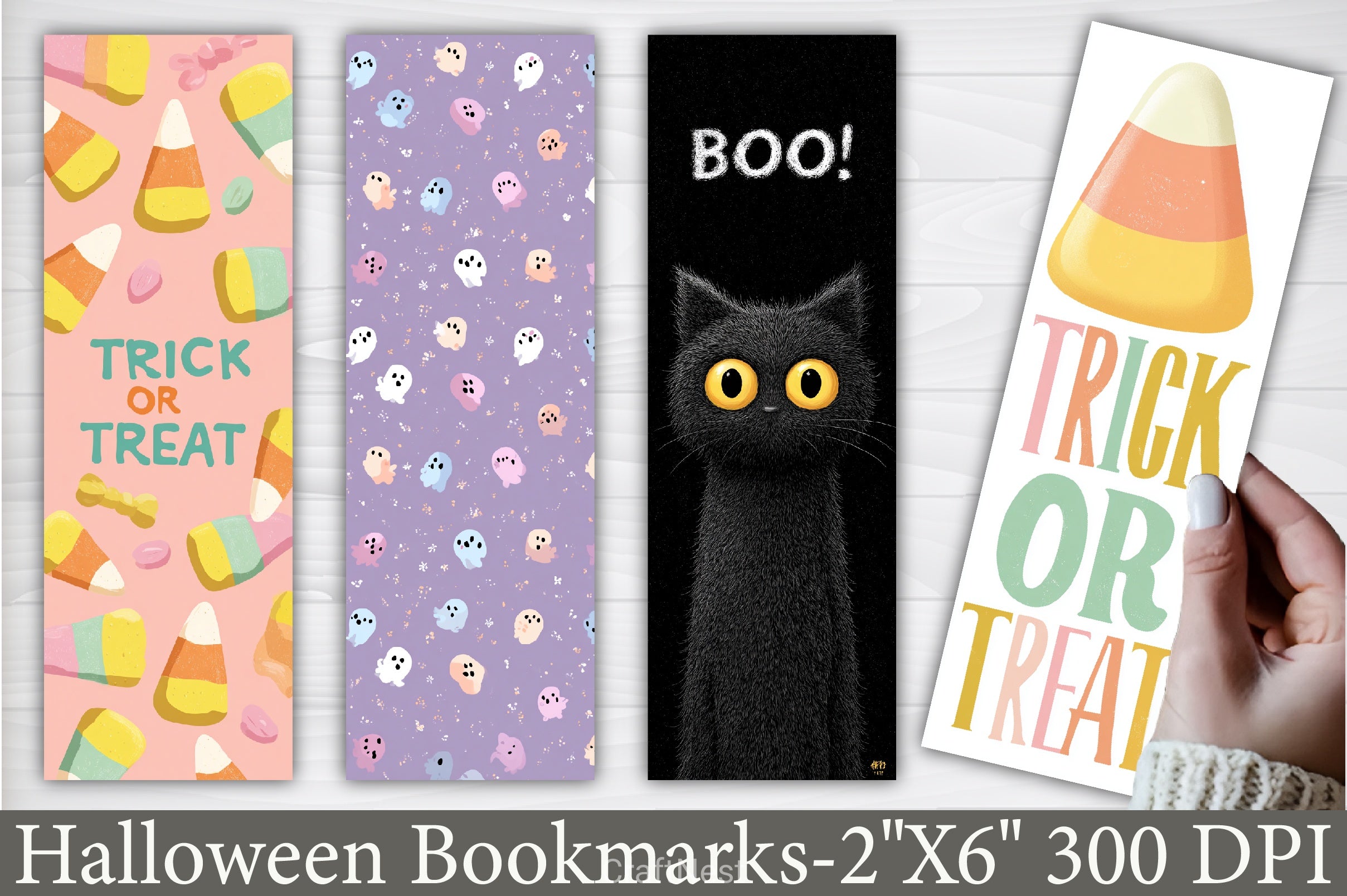 Halloween Trick Or Treat Bookmark Journal - CraftNest - Digital Crafting and Art