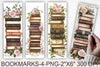 Book Stack & Floral Bookmarks Junk Journal
