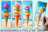 Summer Ice Cream Beach Bookmarks