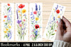 Wild Flowers Bookmark Clipart Bundle