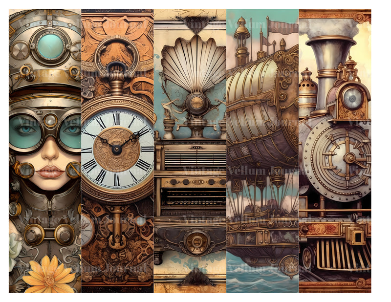 Steampunk Junk Journal Pages - CraftNest