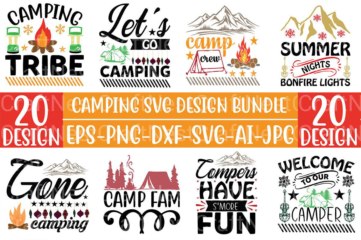 Camping SVG Bundle 4 - CraftNest - Digital Crafting and Art