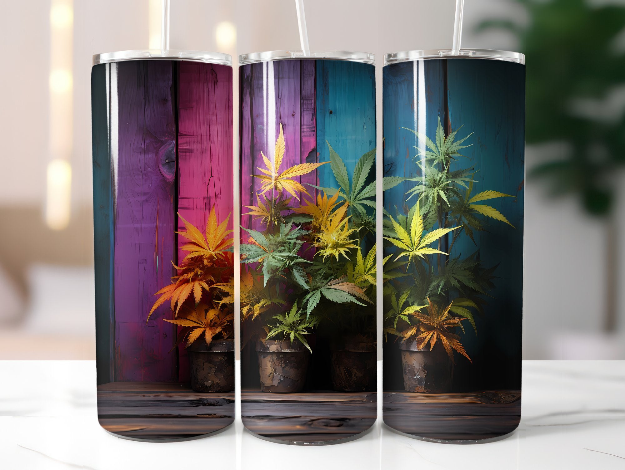 Cannabis Plants Tumbler Wrap - CraftNest