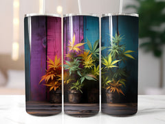 Cannabis Plants Tumbler Wrap - CraftNest