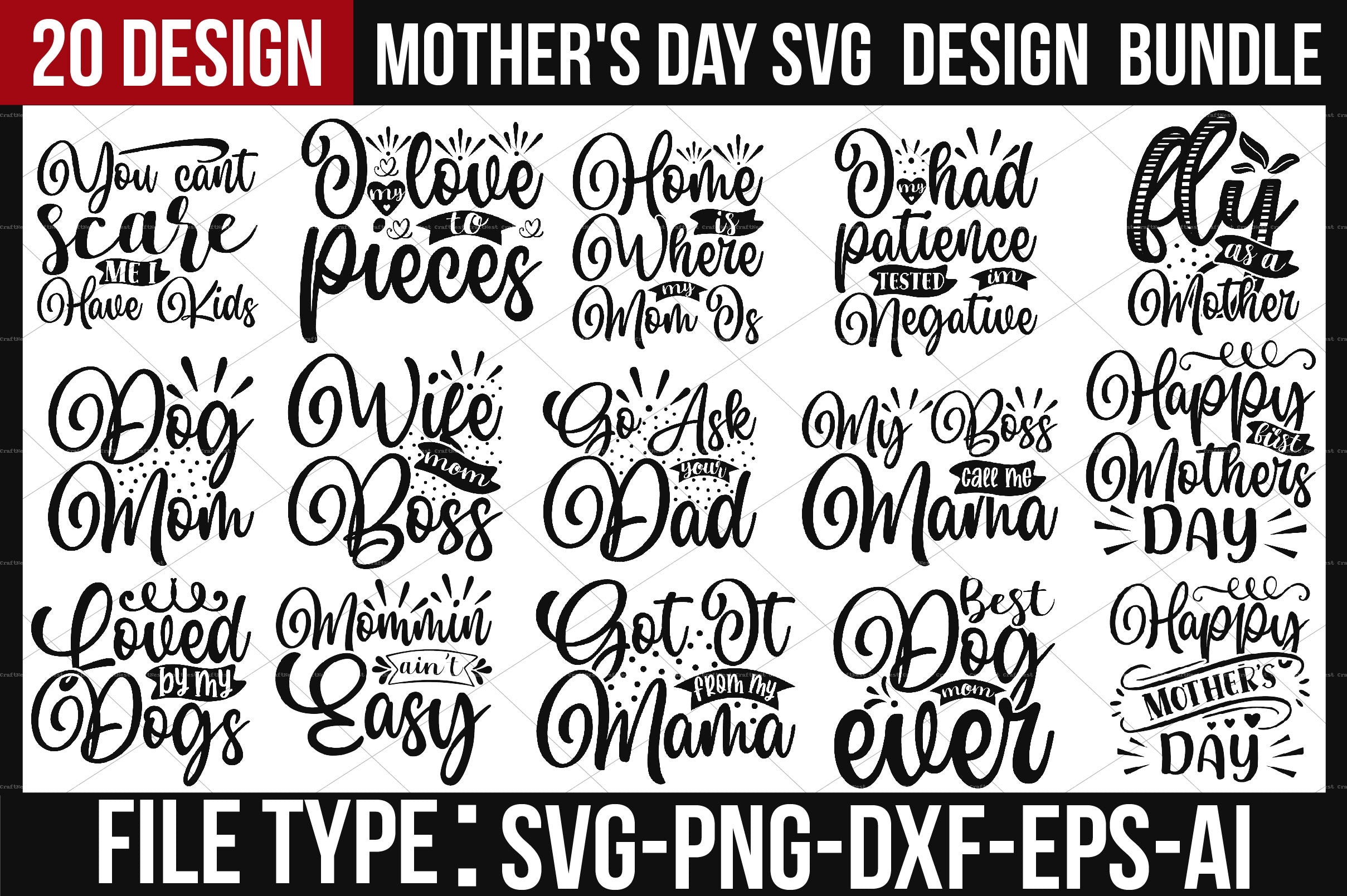 Mother's Day SVG Design Bundle