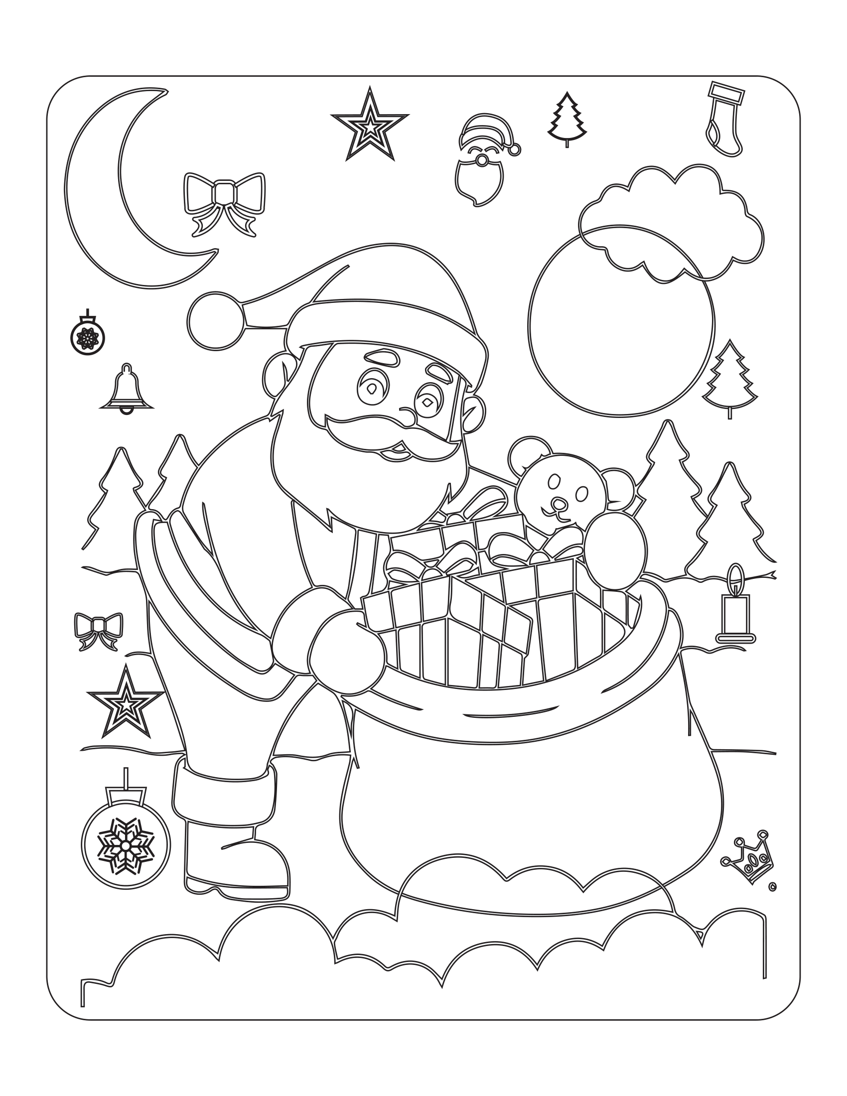 Kids Christmas Coloring Page Coloring Book 2