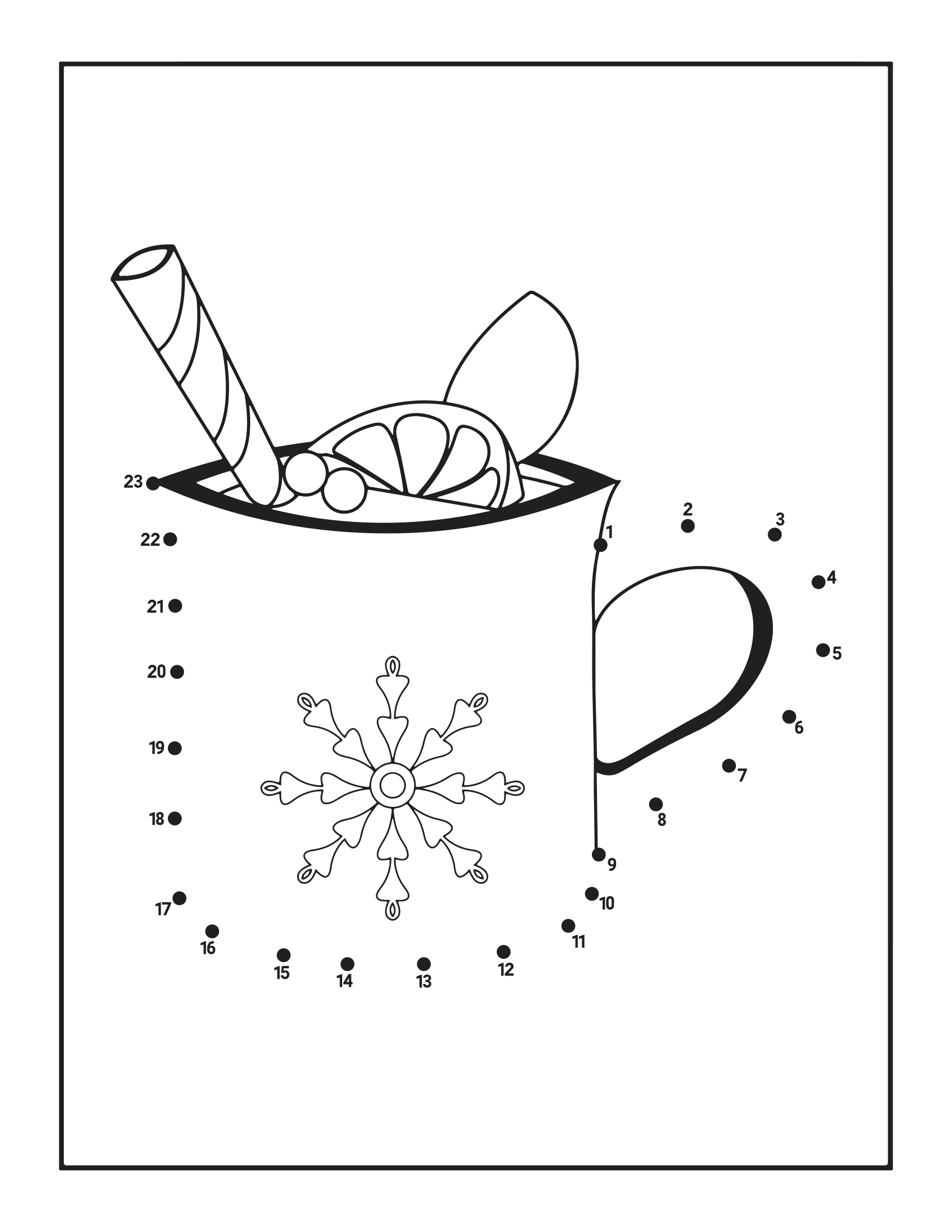 Kids Christmas Dot To Dot Coloring Book