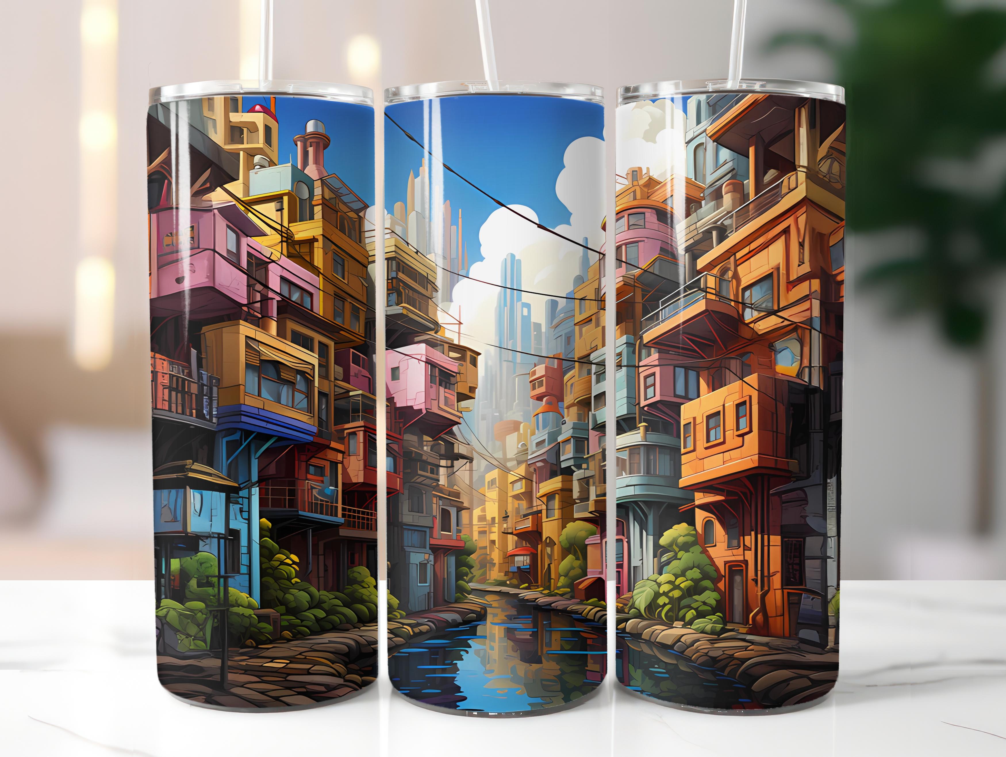 City Travel 3 Tumbler Wrap - CraftNest