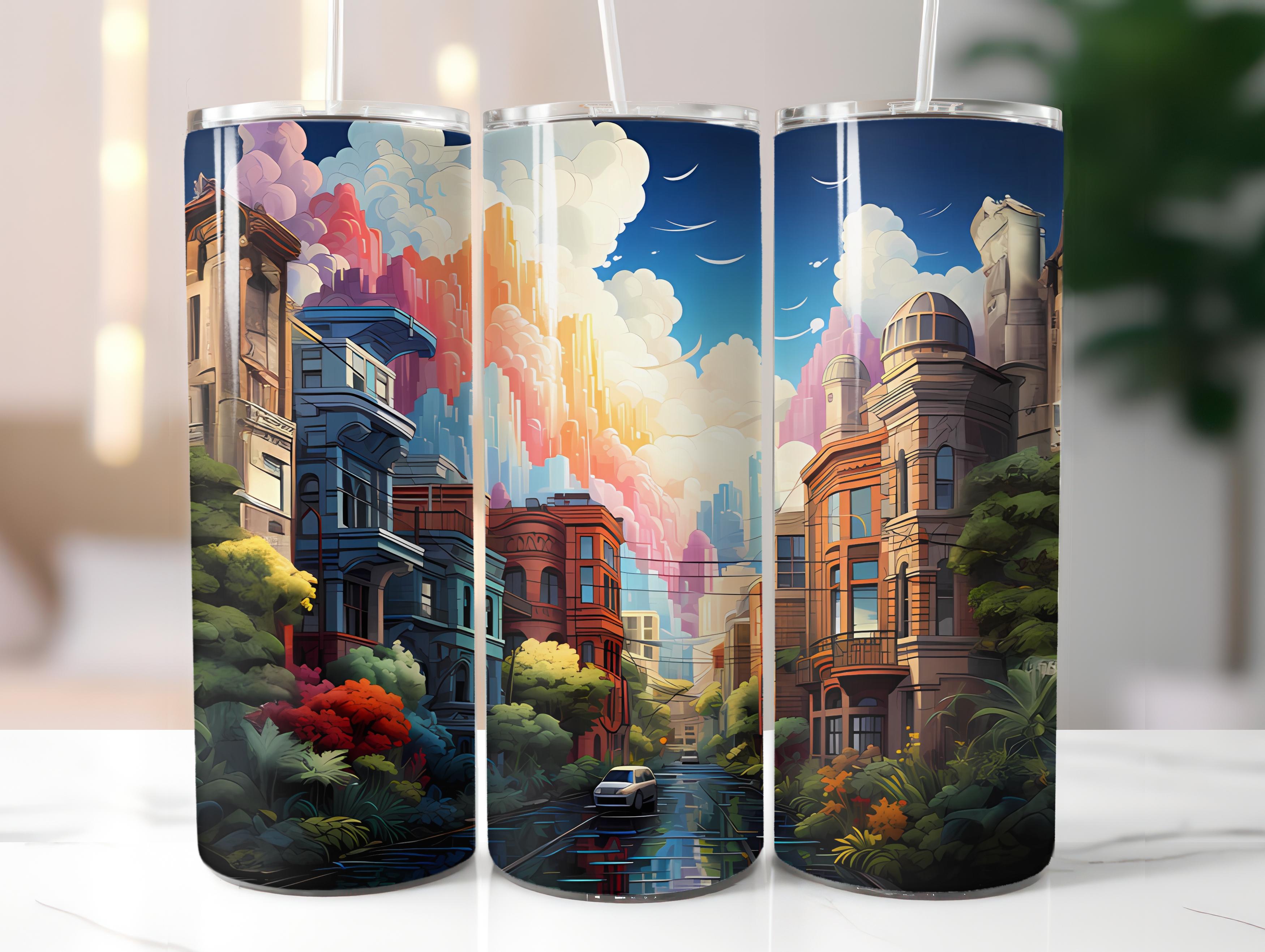 City Travel 3 Tumbler Wrap - CraftNest