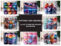 Pottery and Ceramics 7 Tumbler Wrap - CraftNest - Digital Crafting and Art