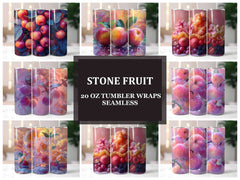 Stone Fruit 2 Tumbler Wrap - CraftNest - Digital Crafting and Art