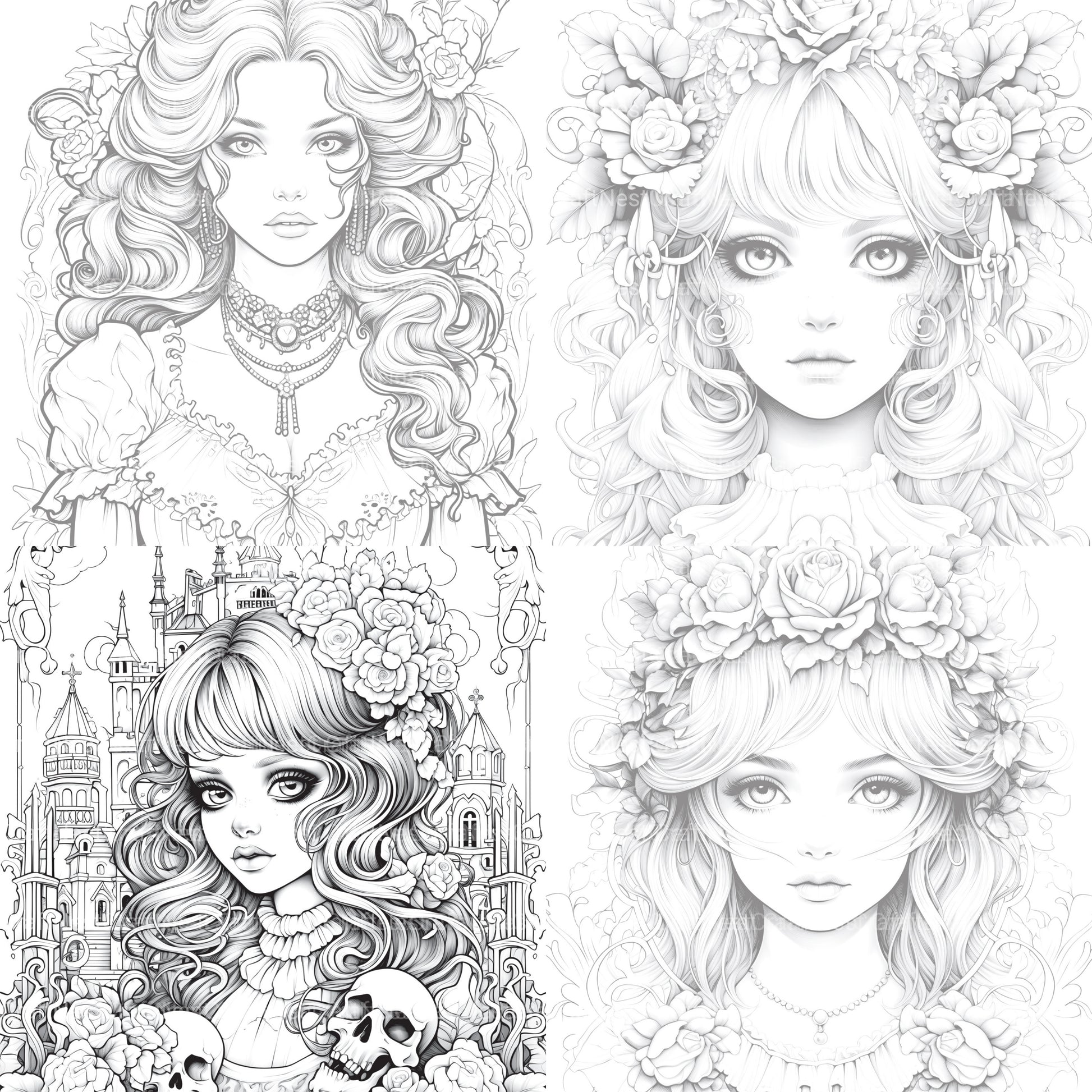 Little Princess Coloring Book - CraftNest - Digital Crafting and Art