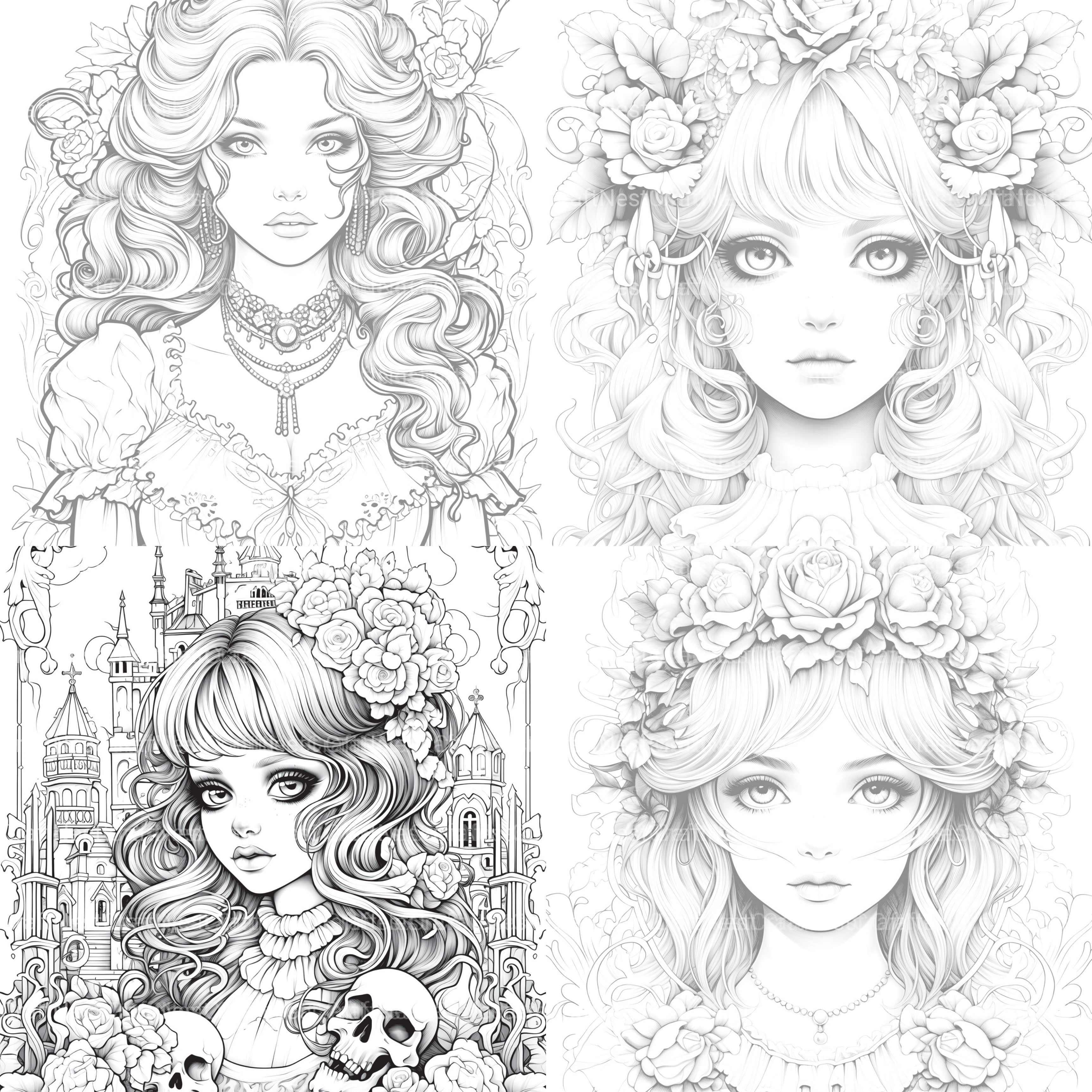 Little Princess Coloring Book - CraftNest - Digital Crafting and Art