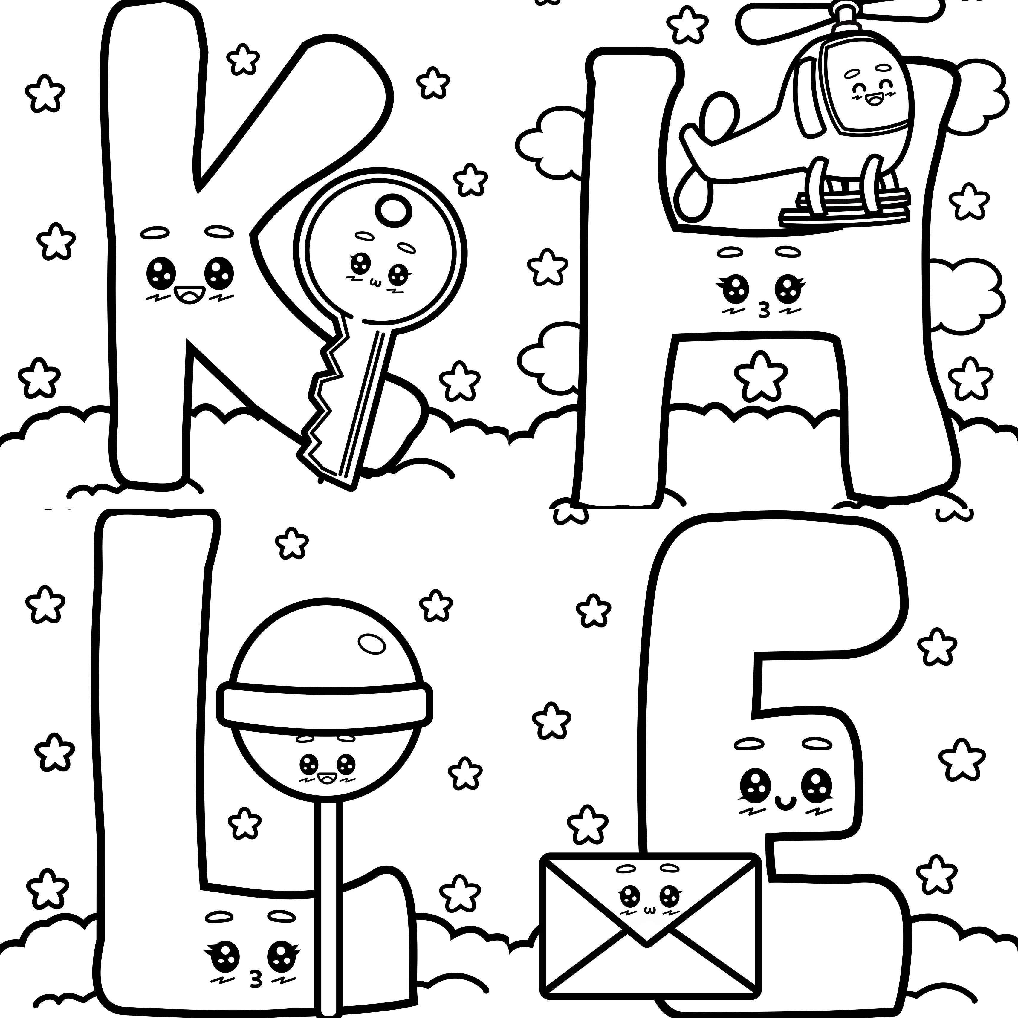 Alphabet Coloring Book - CraftNest - Digital Crafting and Art