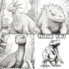 Kids Dinosaur Coloring Book - CraftNest - Digital Crafting and Art