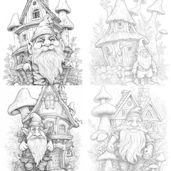 Gnome Coloring Book 2 - CraftNest - Digital Crafting and Art