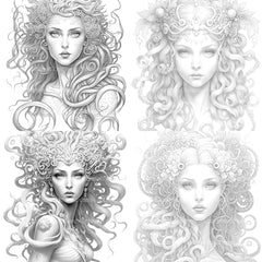 Medusa Coloring Book - CraftNest - Digital Crafting and Art