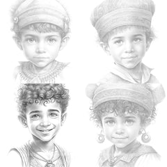 Cute Girl Coloring Book - CraftNest - Digital Crafting and Art