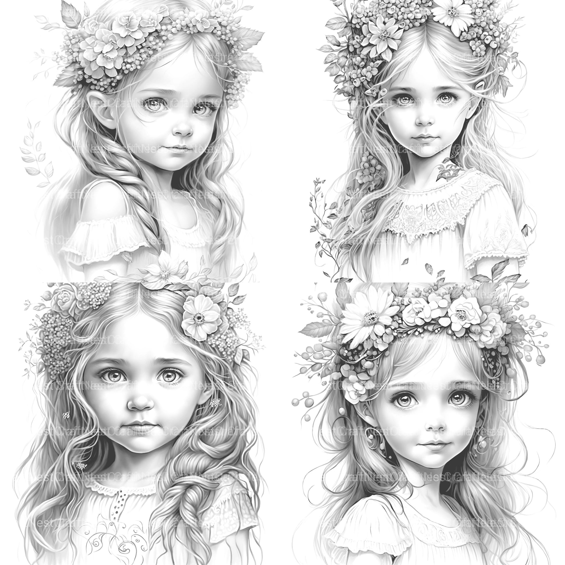 Hawaiian Girl Coloring Book - CraftNest - Digital Crafting and Art