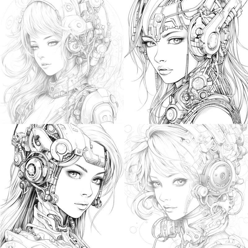 Druid Girl Coloring Book - CraftNest - Digital Crafting and Art