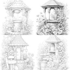 Wishing Well Coloring Book - CraftNest - Digital Crafting and Art