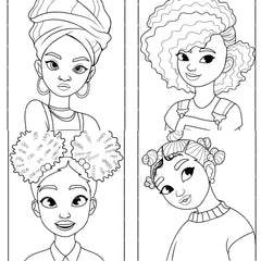 African Women Coloring Book - CraftNest - Digital Crafting and Art