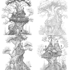 Treehouse Coloring Book 3 - CraftNest - Digital Crafting and Art