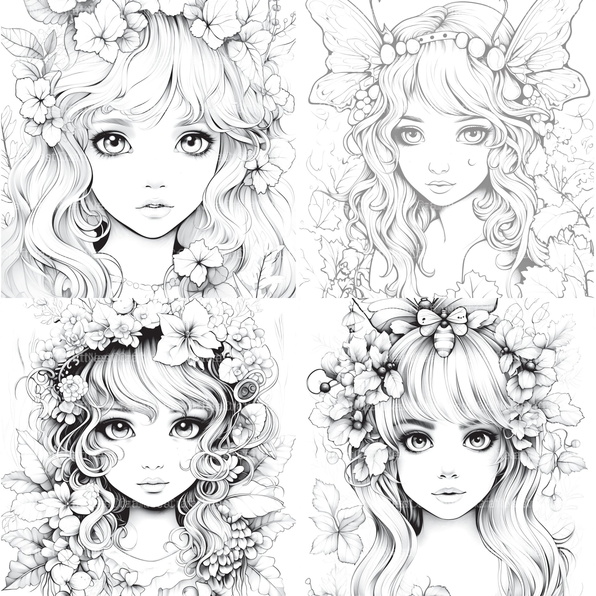 Forest Fairies Coloring Book - CraftNest - Digital Crafting and Art