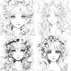 Forest Fairies Coloring Book - CraftNest - Digital Crafting and Art