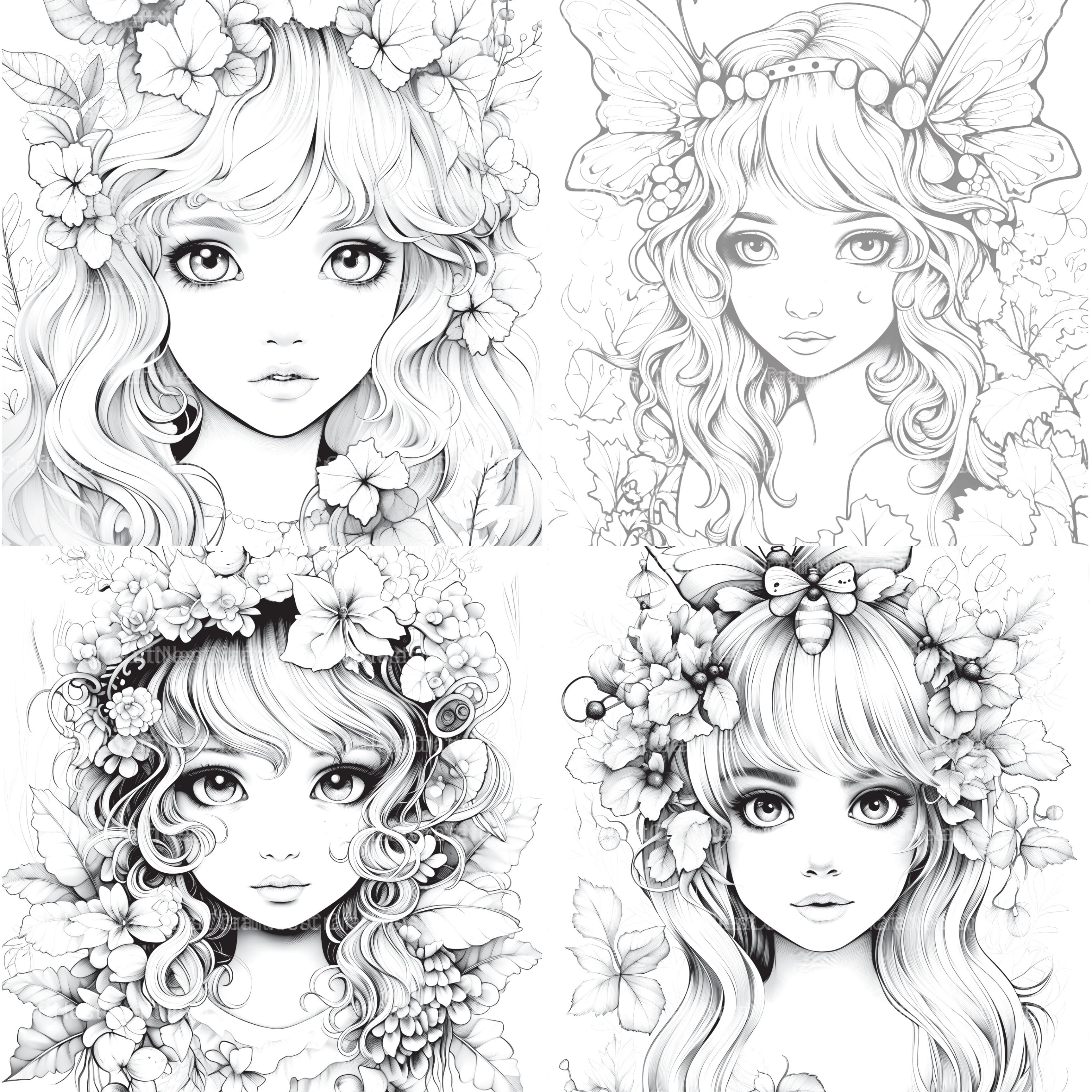 Forest Fairies Coloring Book - CraftNest - Digital Crafting and Art