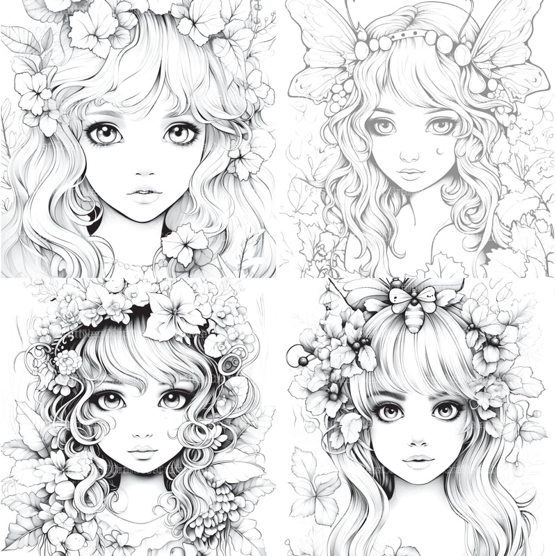 Forest Fairies Coloring Book - CraftNest - Digital Crafting and Art