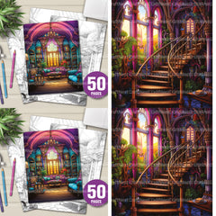 Interior Design Coloring Book - CraftNest - Digital Crafting and Art