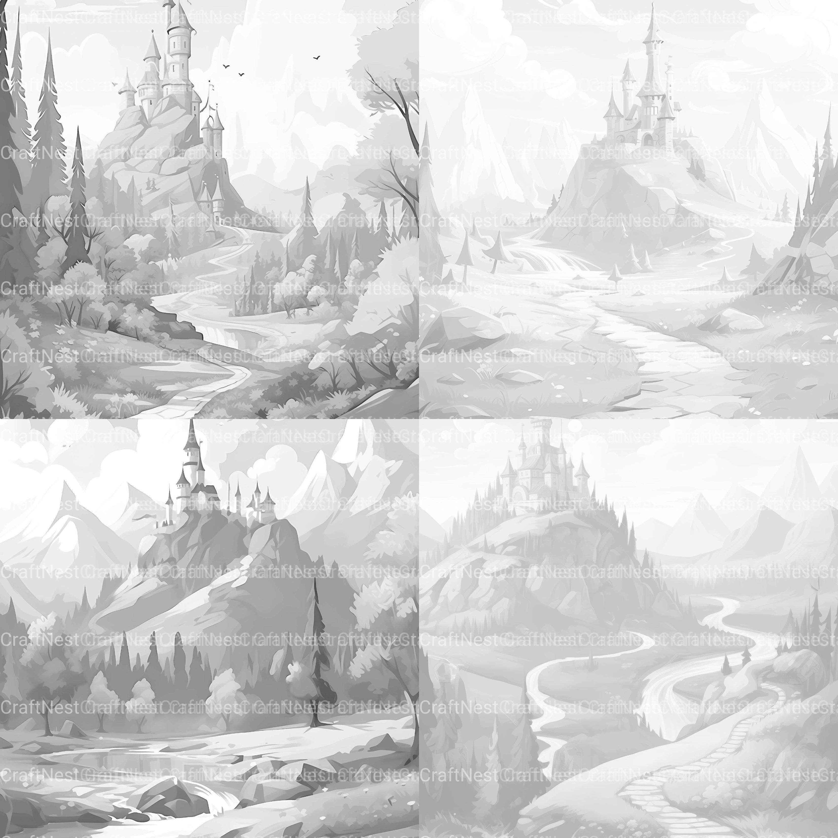 Fairytale Kingdom Coloring Book - CraftNest - Digital Crafting and Art