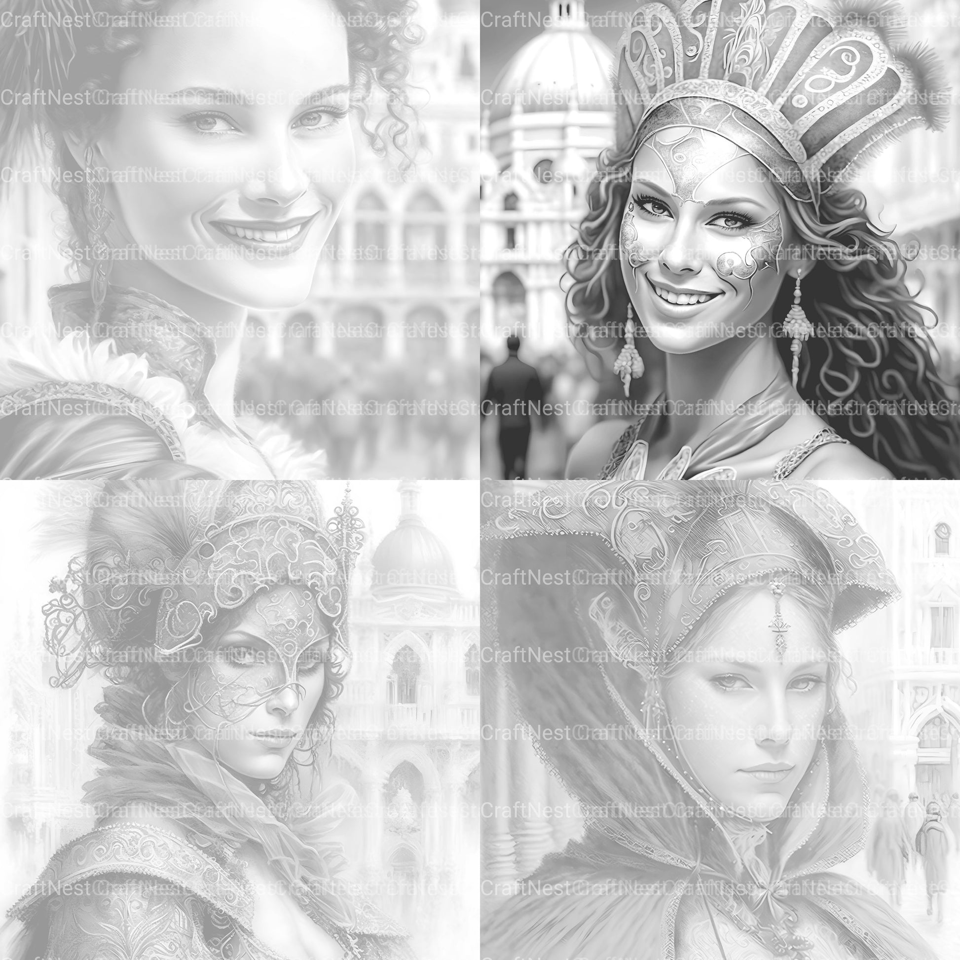 Victorian Woman Coloring Book - CraftNest - Digital Crafting and Art