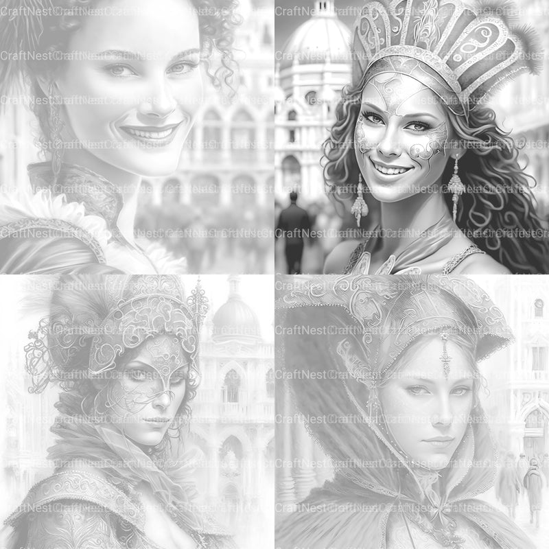 Victorian Woman Coloring Book - CraftNest - Digital Crafting and Art