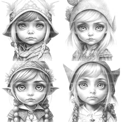 Gothic Girl Coloring Book - CraftNest - Digital Crafting and Art