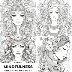 Femme Coloring Book - CraftNest - Digital Crafting and Art