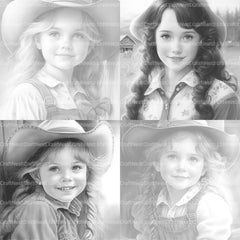 Country Girl Coloring Book - CraftNest - Digital Crafting and Art