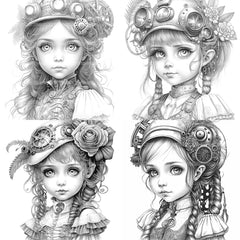 Victorian Boy Coloring Book - CraftNest - Digital Crafting and Art