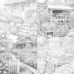 Farmers Garden Coloring Book - CraftNest - Digital Crafting and Art